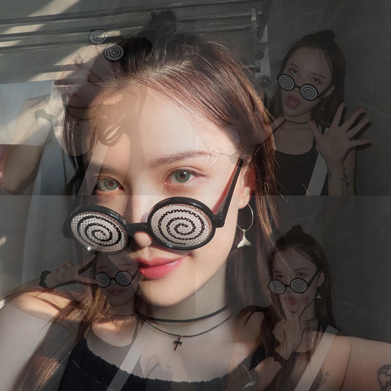 Cosplay Prop Pattern - نظارات تنكرية جديدة بنمط الدوار، نظارات