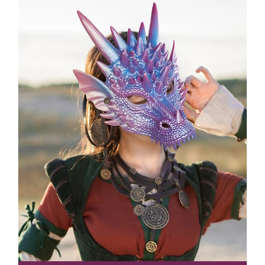 3D طباعة قناع فارس التنين ، ال - مراجعة Cosplay Prop Blueprints وسعره