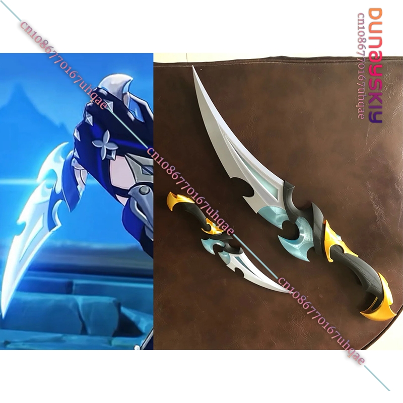 سيكو%Genshin Impact سكين لوفين - مراجعة Cosplay Prop 3D Print وسعره